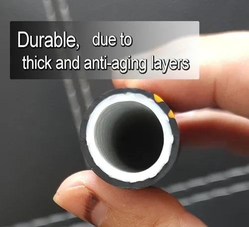 Vista 2 de Atlantic Manguera de jardín resistente de hembra a hembra de 1 pie x 5/8 pulgadas, manguera de agua negra, manguera líder de conexión corta (1 pie)