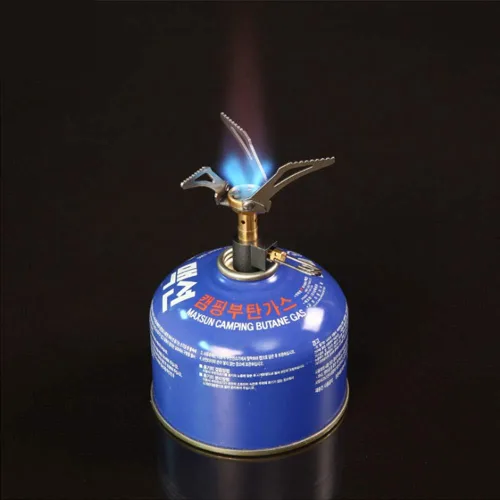 Vista 6 de DESERT & FOX Mini estufa de camping ultraligera, 2600 W de potencia de aleación de titanio plegable automática herramienta de utensilios de cocina