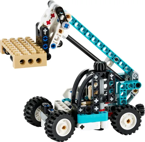 Vista 5 de LEGO Technic 42133 - Manipulador telescópico 2 en 1 para carretilla elevadora a camión de remolque, juego de construcción de camiones