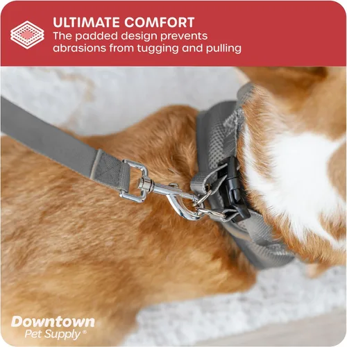 Vista 46 de Downtown Pet Supply Arnés para perro Step-in – Sin tirones, malla acolchada ajustable con ribete reflectante, correa de hebilla segura – Arnés