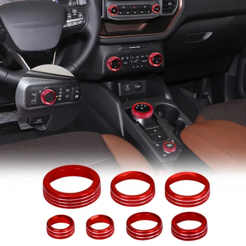 Vista 7 de Accesorios para Ford Bronco Sport 2021 2022 2023 2024 Perilla del Interruptor del Aire Acondicionado AC Perilla del Interruptor de Faros Delanteros