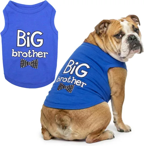 Vista 23 de Parisian Pet - Camiseta para perros y gatos, con texto en inglés Big Sister, 2XS