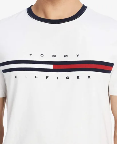 Vista 3 de Tommy Hilfiger - Camiseta de manga corta con estampado de rayas distintivas para hombre