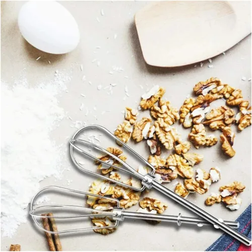 Vista 4 de small whisk Hand Pressure Semi-automatic Egg Beater Stainless Steel Kitchen Accessories Mixer Turbo Beaters manual blender