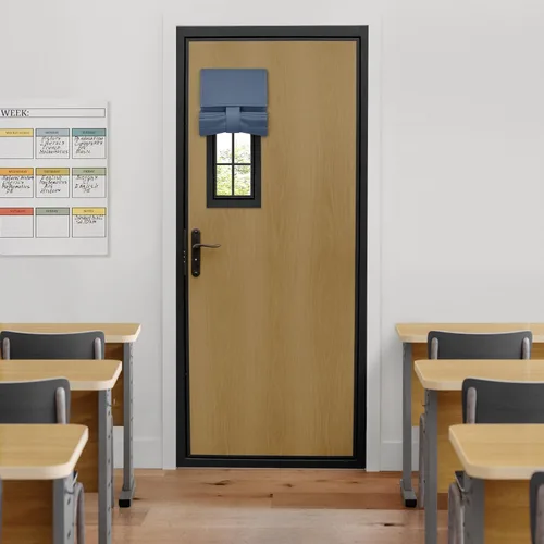 Vista 114 de HOMEIDEAS Cortinas opacas de aula para puerta delantera, cubierta de ventana de puerta de aula, persianas de privacidad con aislamiento térmico