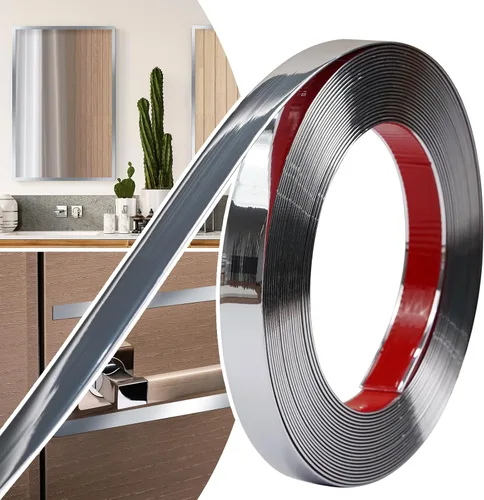 Vista 19 de 0.39in × 20 pies de moldura de pared pelar y pegar - Moldura flexible autoadhesiva para paredes, bordes, marcos, marcos de ventanas, azulejos