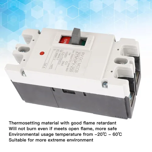 Vista 9 de Interruptor de desconexión de batería solar MCCB 2P 200A 2P 1000V MCCB Interruptor de desconexión de caja moldeada Interruptor maestro de alto