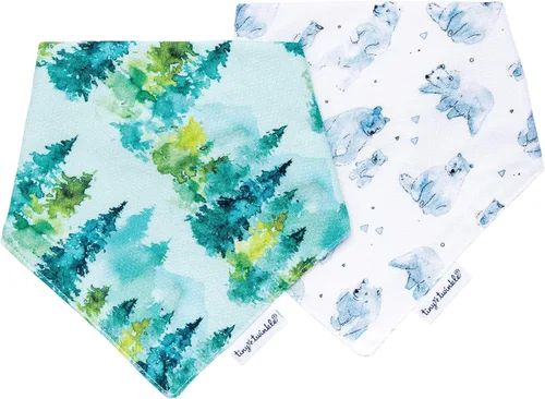Vista 10 de Tiny Twinkle Baberos tipo bandana – Baberos de baba y dentición resistentes al agua y absorbentes para bebés