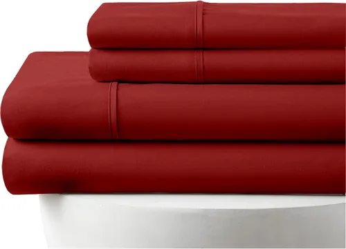 Vista 16 de Twin Size 4-Piece Sheet Set 1000 Thread-Count 100% Egyptain Cotton, 1000TC Soft, Breathable, Long-Staple Cotton Sateen Weave, Fits 18 Inches Extra