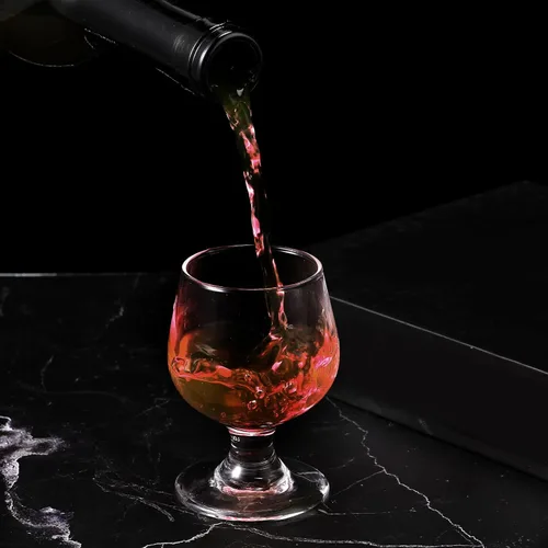 Vista 7 de Meanplan Lindos vasos de chupito, mini snifters coñac, tazas de 1.7 onzas, juego de vajilla de vidrio para whisky, jugo, vodka, jerez, champán