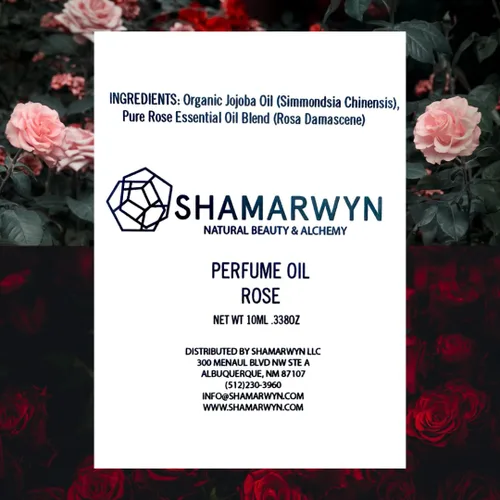 Vista 3 de shamarwyn Aceite de perfume de rosa, orgánico natural, fragancia botánica, mezcla de aceites esenciales puros, roll-on 0.3 fl oz