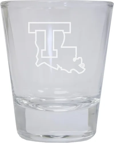 Louisiana Tech Bulldogs - Vaso de chupito redondo grabado de 2 onzas, producto oficial universitario