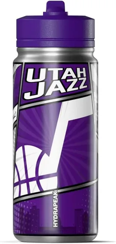 Vista 12 de Hydrapeak x NBA Los Angeles Lakers Botella de agua de 591 ml de acero inoxidable, botella deportiva con doble pared aislada con licencia