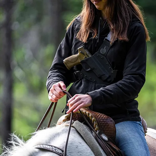 Vista 6 de Cartuchera de pecho Kenai para Glock - MAS Gris/Coyote