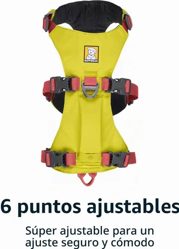 Vista 8 de Ruffwear, Arnés para Perro Flagline, Ligero y Reflectante, Arnés de Elevación para Perro Sin Tirones para Senderismo, Correr y Uso Diario, Rosa