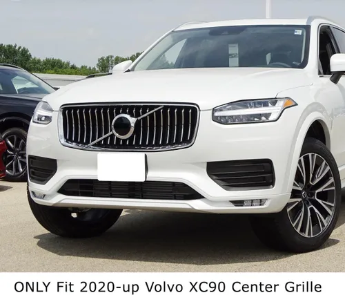 Vista 3 de iJDMTOY Exact Fit - Tiras de decoración para parrilla de bandera de Suecia, insertos de ajuste exacto, compatibles con Volvo XC90 LCI de segunda