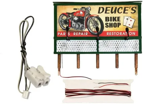 Vista 3 de Just Plug Woodland Scenics - Cartelera iluminada, piezas y reparación de Deuce