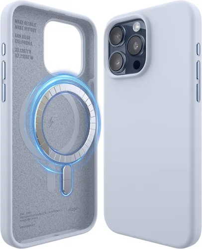 Vista 17 de elago Funda de Silicona Magnética Compatible con Funda iPhone 15 de 6.1 Pulgadas Compatible con Todos los Accesorios MagSafe - Imanes Integrados