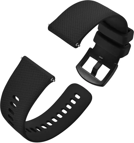 Anbeer Correa de reloj de silicona de 0.630 in, 0.709 in, 0.787 in, 0.866 in, 0.945 in, correa de reloj de goma de liberación rápida para hombres y