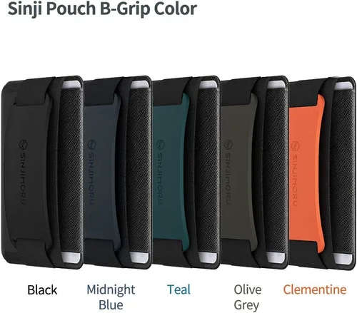 Vista 7 de Sinjimoru - Soporte para teléfono con agarre y tarjetero con soporte para teléfono, cartera adhesiva segura para iPhone con soporte con patas
