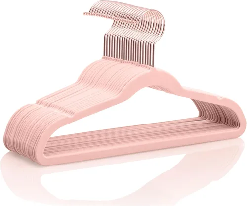 Vista 17 de MIZGI Perchas de terciopelo para bebé, perchas antideslizantes para niños y niños pequeños, perchas de 11.8 pulgadas para ropa de bebé, paquete