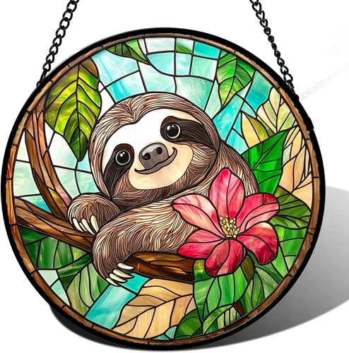 Vista 15 de Colgar para ventana de vitral, conchas de playa coloridas, atrapasoles para puerta, decoración del hogar, atrapasoles oceánicos, Navidad, día