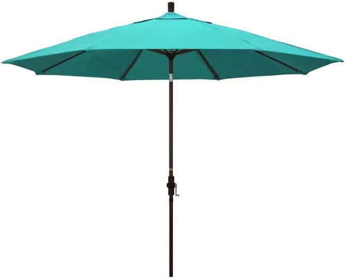 Vista 14 de California Umbrella 11' Rd Tahoe Series Aluminum Patio Umbrella Beige antiguo