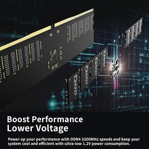Vista 5 de Memoria RAM DATO DDR4 de 8 GB 3200 MHz, PC4-25600 CL22 1.2 V 288-pin Non-ECC sin búfer DIMM, módulo de memoria para computadora de escritorio