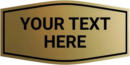 Vista 5 de Letrero plástico personalizado personalizado de lujo para pared o puerta