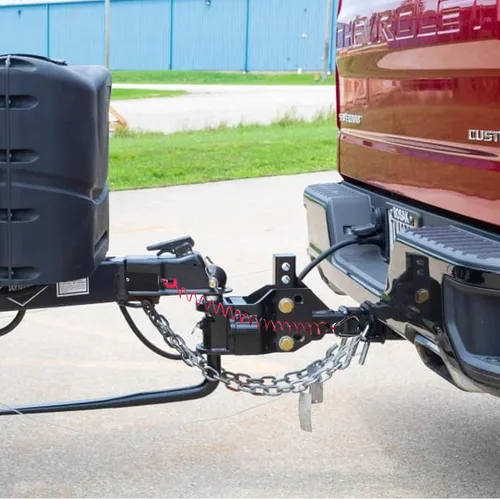 Vista 7 de Cable de remolque de separación Performore - Cables de seguridad enrollados de alambre de acero resistente para remolque de RV - Resorte de acero