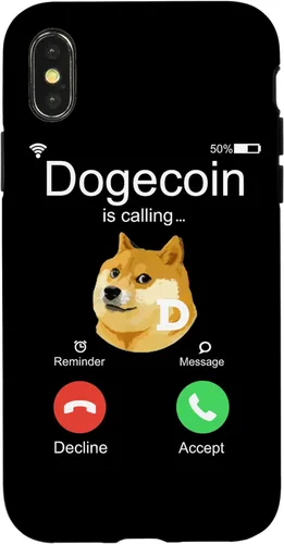 Vista 5 de iPhone 12 mini Dogecoin is Calling Funny Crypto Doge Coin Dog Meme Estuche de regalo