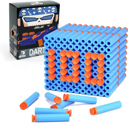 Vista 11 de EKIND Paquete de 100 piezas de repuesto de dardos de succión de bala de espuma compatible con NERF N-Strike Series Blaster (negro)