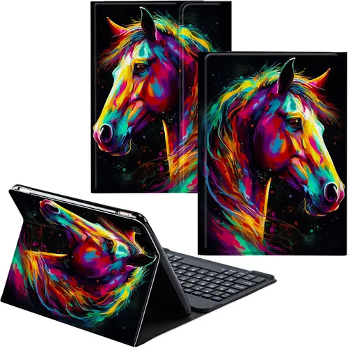 Vista 85 de Para Samsung Galaxy Tab S6 Lite Funda 2022/2020 Teclado Inalámbrico Desmontable Y Cubierta De Soporte De Cuero PU Funda Protectora Para Samsung