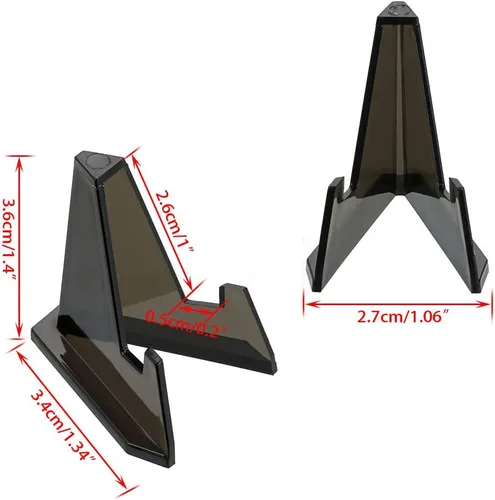 Vista 6 de Hipiwe - Soporte de caballete de acrílico transparente para exhibir monedas, Air-Tite, monedas, relojes de bolsillo, cápsulas, medallas