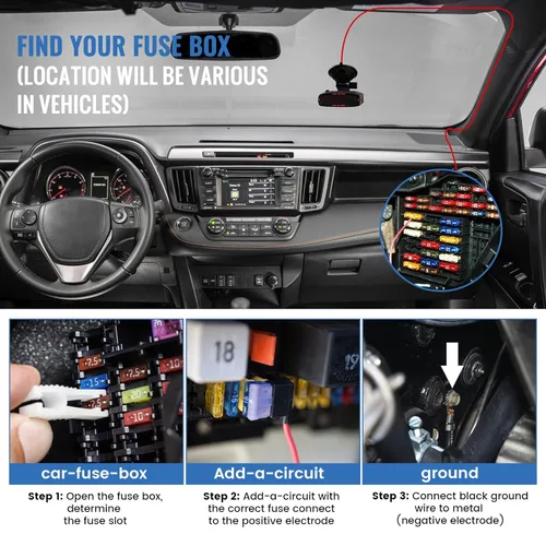 Vista 5 de EWAY Kit de cableado rígido para detector de radar, enchufe RJ11, kit de cableado directo de cable para detectores de radar, cable de alimentación