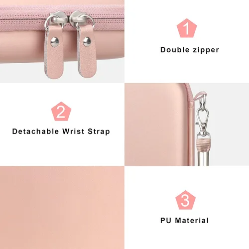 Vista 6 de Canboc Estuche de transporte para KODAK Step/Kodak Step Slim - Mini impresora de fotos móvil, bolsillo de malla con cremallera para papel