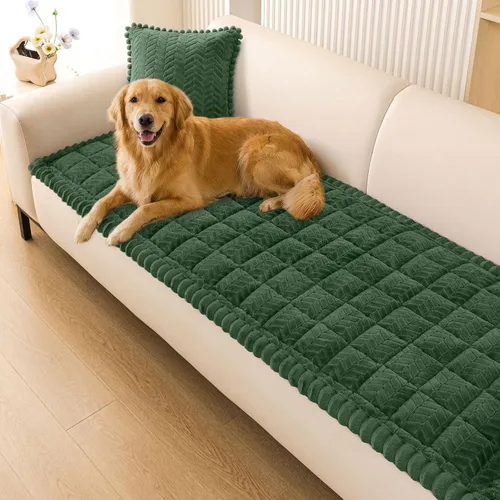 Vista 12 de Smiry Fundas Antideslizantes para Reposabrazos de Sofá para Perros, Fundas Mullidas para Reposabrazos de Sofá Aptas para Mascotas, Protectores