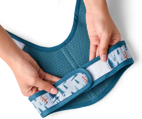 Vista 5 de Mile High Life Arnés para perro, chaleco floral de malla de aire para perros y gatos pequeños de 20 libras, fácil de poner, cierre fácil ajustable