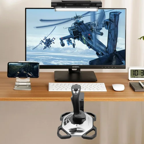 Vista 3 de HUYE Desk Mount Bracket Holder for Logitech G Extreme 3D Pro Joystick for Windows - Adjustable Steel Desk Mount Holder for Logitech G Extreme 3D Pro