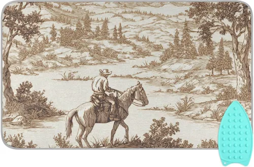 Vista 40 de Alfombrilla de planchar portátil para planchar, manta de planchar para mesa, resistente al calor, doble cara, para viajes, grande, 47.2 x 27.6
