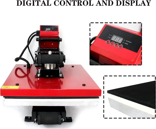 Vista 3 de Heat Press Machine, 16X20 Combo Heat Transfer Machine Multifunctional Digital Transfer Sublimation Heat Press Machine for Hats T Shirts Vinyl Mugs