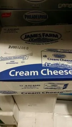 James Farm Queso crema de 8 onzas (paquete de 12)