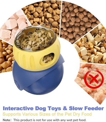 Vista 4 de Alimentador de rompecabezas para gatos, juguete interactivo para gatos y perros, dispensador de golosinas para gatos de interior, perros pequeños