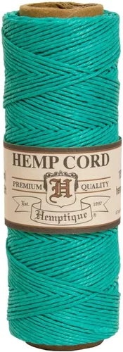 Vista 27 de Hemptique - Carrete de cordón 100 % cáñamo - 62.5 m/205 pies de cuerda de cáñamo - Hecho con amor - N.º 20 ~ 1 mm de hilo de cordón para hacer