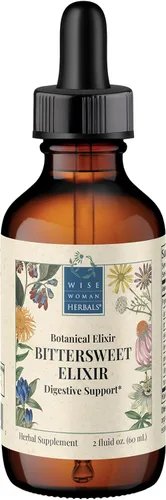 Vista 5 de Wise Woman Herbals Elixir agridulce, tónico amargo digestivo a base de hierbas, estimula el apetito y la digestión saludable, alivia la hinchazón