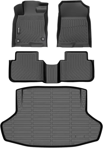 Vista 20 de Auxko Alfombrillas para todo tipo de clima, aptas para Honda CR-V 2017-2022, forros de elastómero termoplástico, accesorios para todas