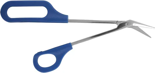 Vista 8 de Tijeras de uñas de mango largo para uñas gruesas con diseño único ergonómico de acero inoxidable para cutículas