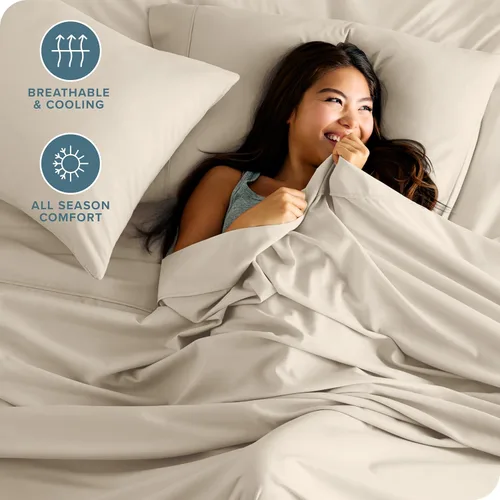 Vista 3 de Bare Home Hotel Luxury - Juego de sábanas Full XL, extra suave, 6 piezas, bolsillos profundos, fácil ajuste, fresco y transpirable, resistente a
