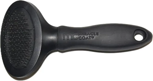 Miracle Care Cepillo deslizante para gatos, cepillo de pelo de mascotas para desprendimiento, elimina la capa interna suelta, mango ergonómico,