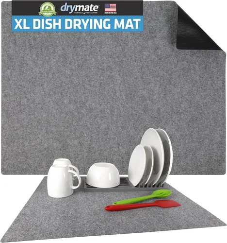 Vista 18 de Drymate Tapete para cafetera, (accesorio de barra de estación de café) protege las encimeras de cocina de derrames, manchas y arañazos, absorbente